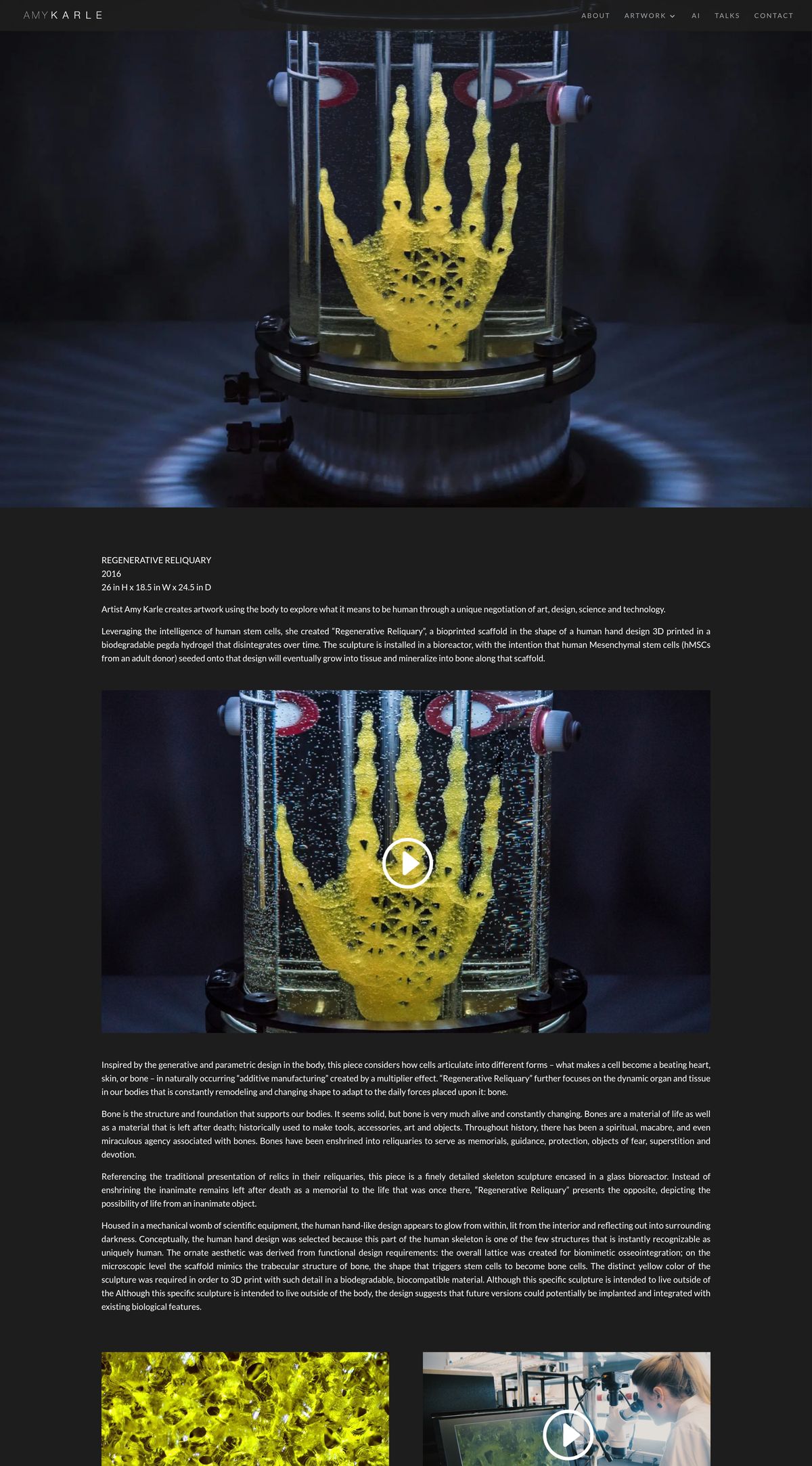 Project page, full page