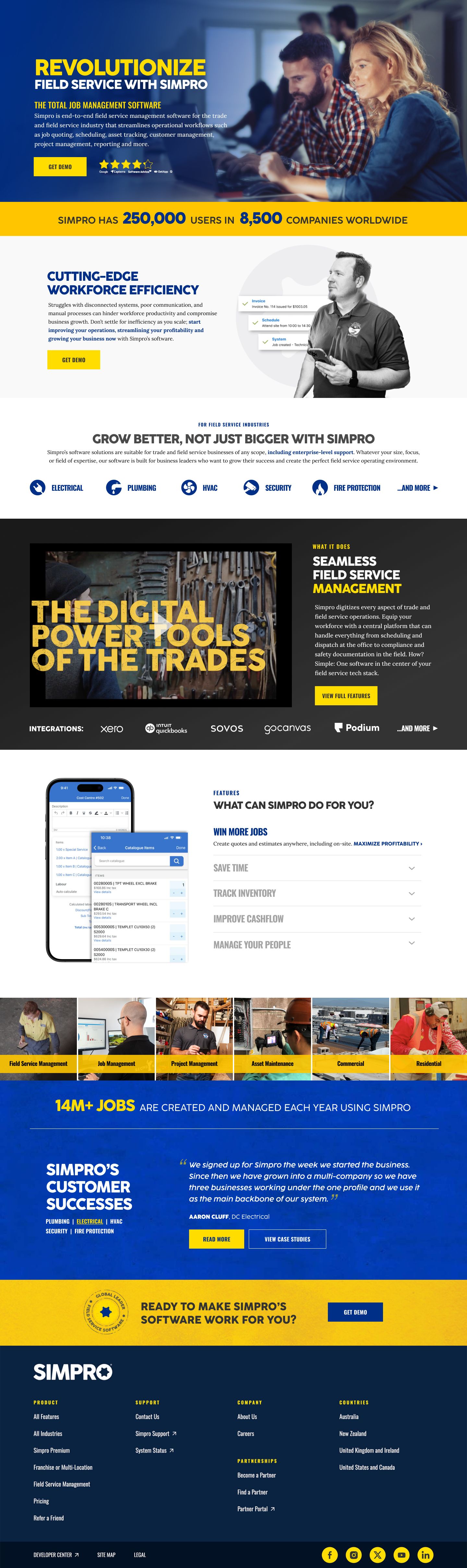 The homepage redesign, full page